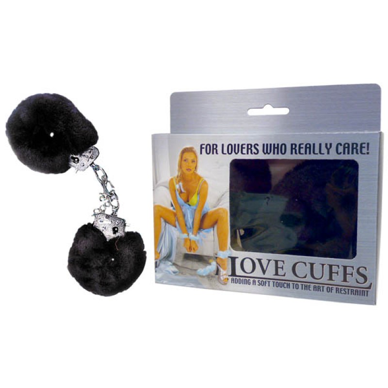 Fluffy Love Cuffs - Black